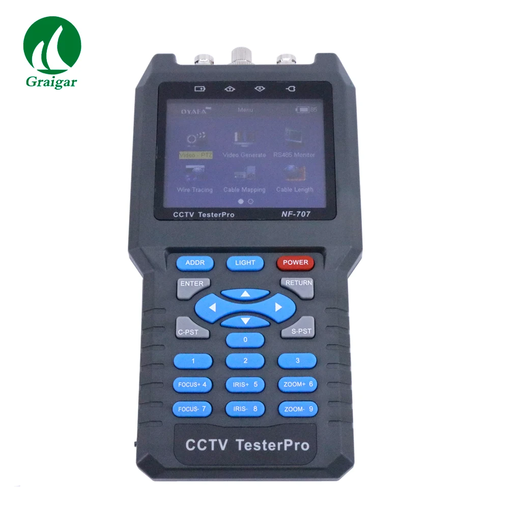 Тестер кабеля системы скрытого наблюдения аналоговый CVBS сигнал NF-707 PAL/NTSC