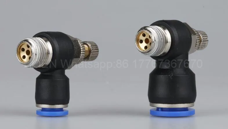 SL4 M5 Пневматический 4 мм трубчатый шланг воздушные фитинги быстрое нажимное