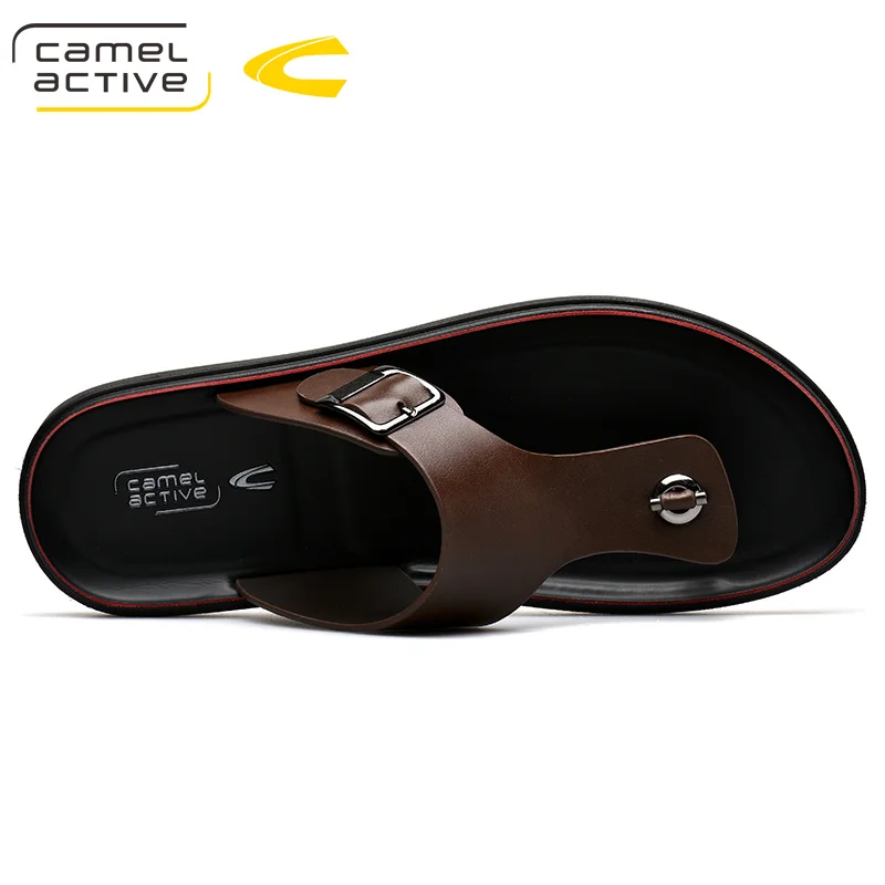 Camel Active/Новые брендовые летние мужские шлепанцы на плоской подошве повседневные