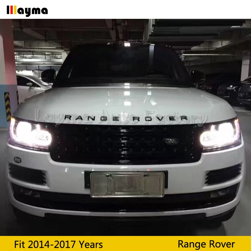 ABS Передние решетки для Land Rover Range Rover лет глянцевый черный цвет автомобиля бампер решетка