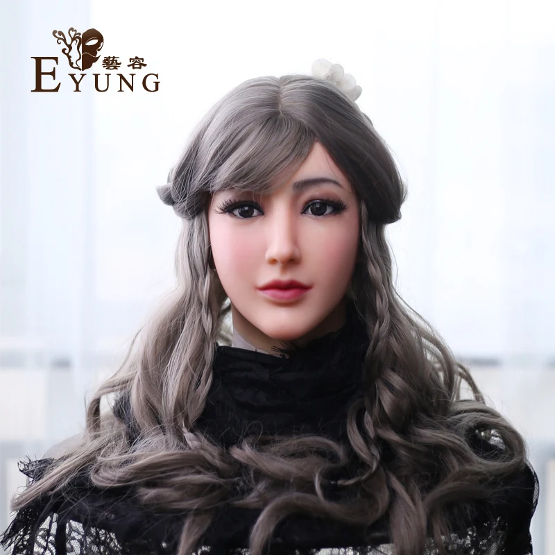Силиконовая маска EYUNG для женщин, маска для лица Alice, маска для лица, светильник, макияж для трансвеститов, маскарад, шрамы для лица