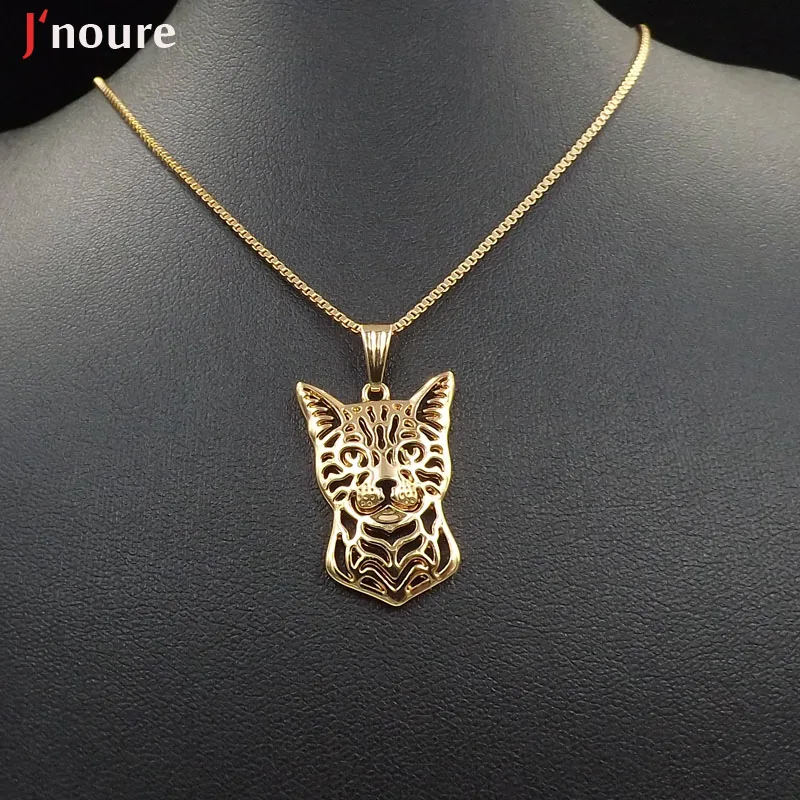 Fashion Bengal cat jewelry pendant and necklaces for pet lovers dog animal charm gifts A185 | Украшения и аксессуары