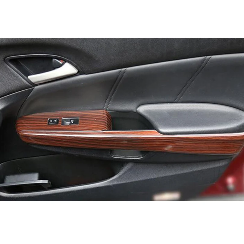 JXKaFa для Honda Accord 8th Eight Generation 2008-2012 LHD переключатель подъема окна автомобиля украшение крышка отделка наклейки Стайлинг автомобиля
