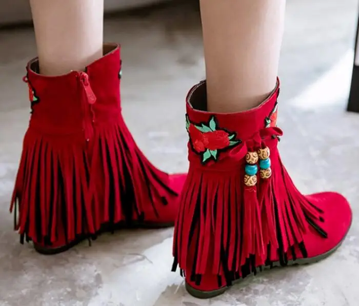 Zapatos Mujer Зимняя обувь Женские туфли-лодочки Женская на танкетке Sapato Feminino Зимние