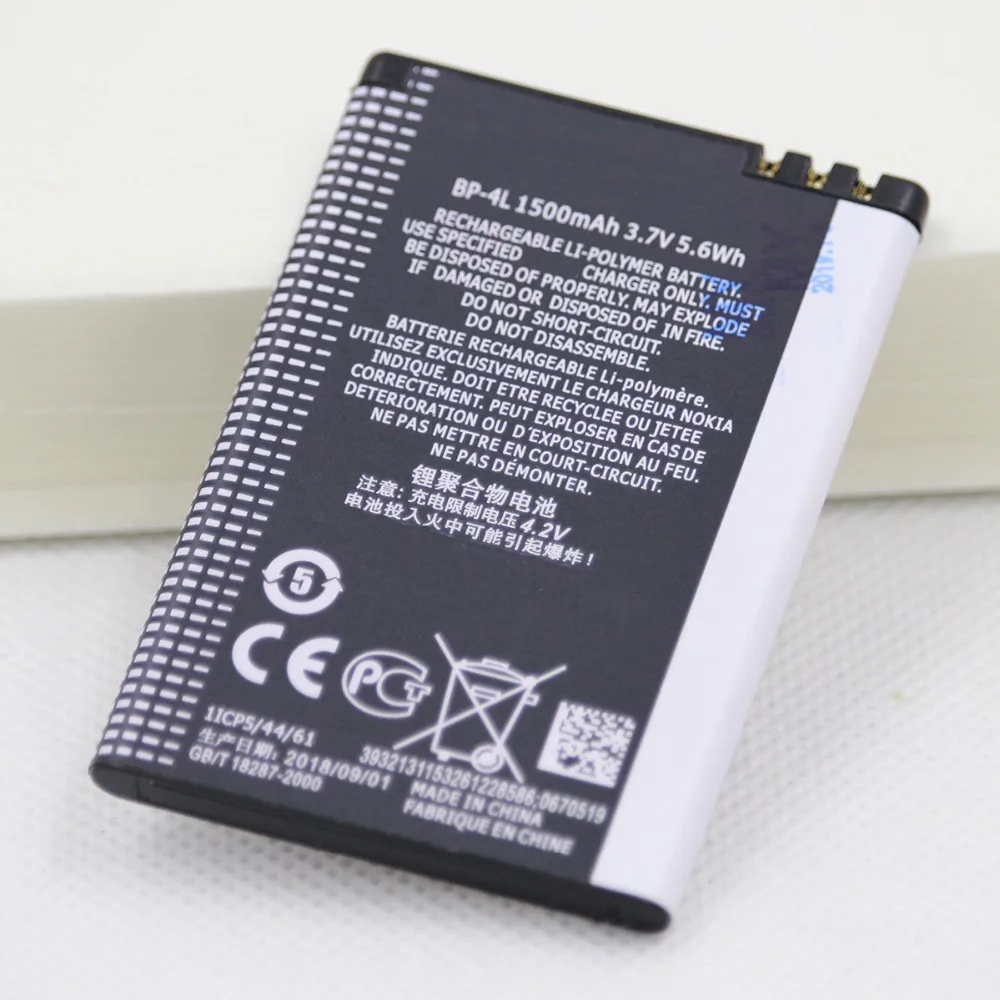 10 шт./лот мобильный телефон замена батареи BP-4L для Nokia E61i E63 E90 E95 E71 6650F N97 N810 E72 E52 BP 4L