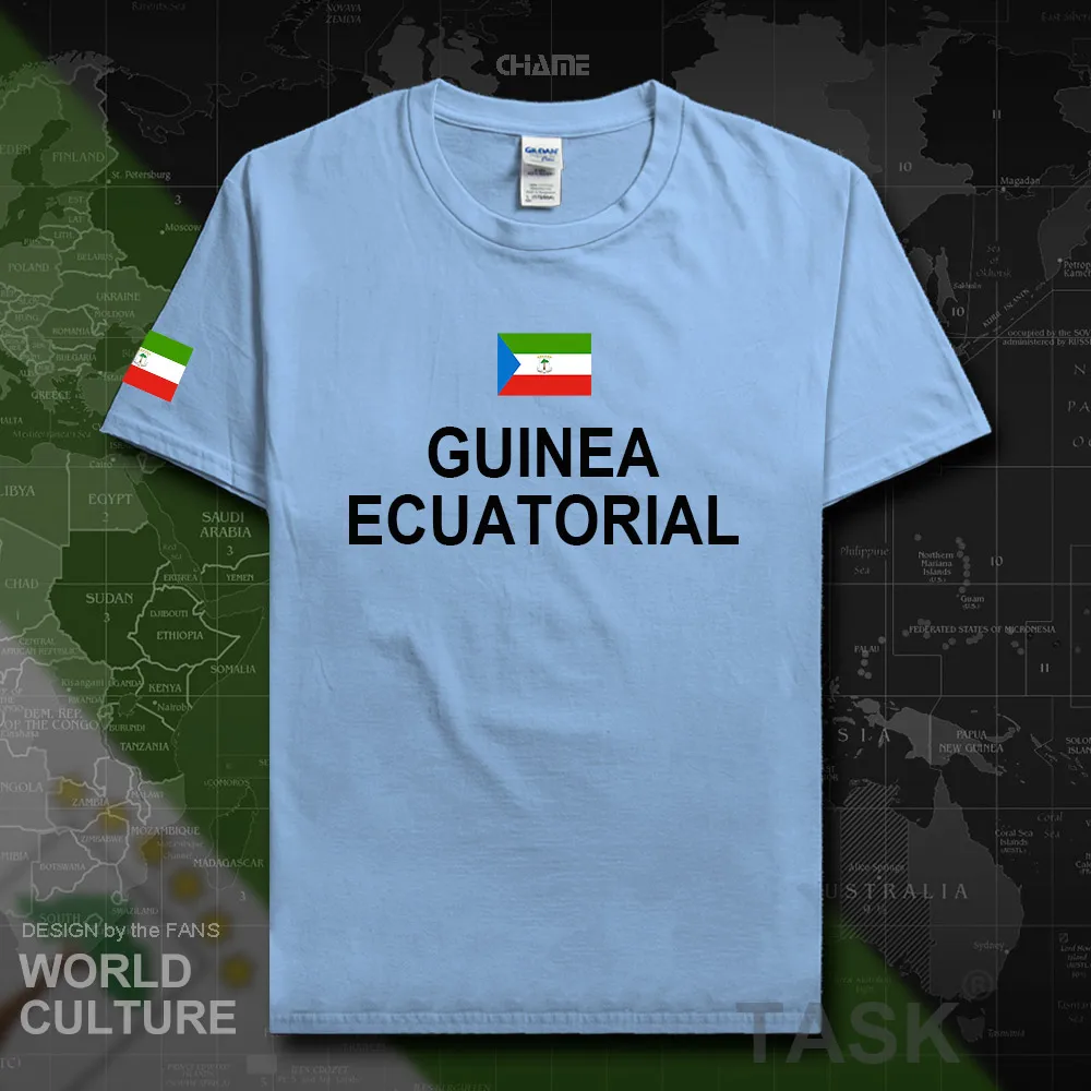 Мужская хлопковая футболка в стиле хип хоп для фитнеса из Экваториальной Guinea GNQ