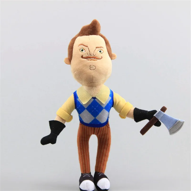 Новинка 2019 плюшевые игрушки Hello Neighbor куклы фартук с мультяшным соседом мягкая