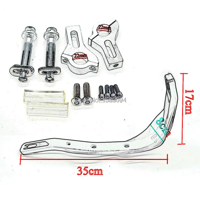 Мотоциклетные накладки 22 мм универсальные мотоциклетные защитные для