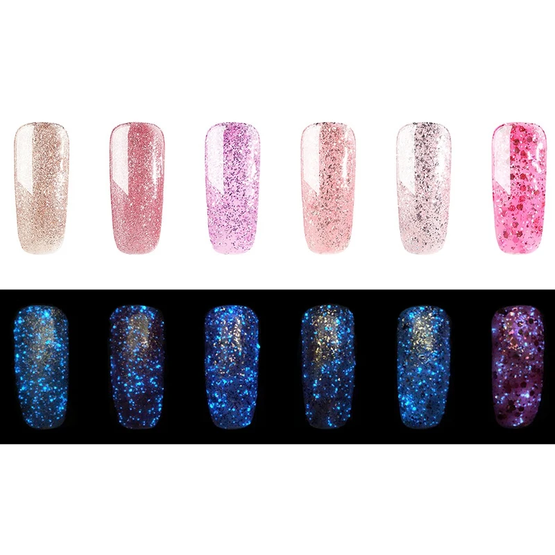 ROSALIND Gel varnish Nail Polish Hybrid Nails Art Extension Semi permanent Luminous Rose UV Base Top For a Manicure | Красота и