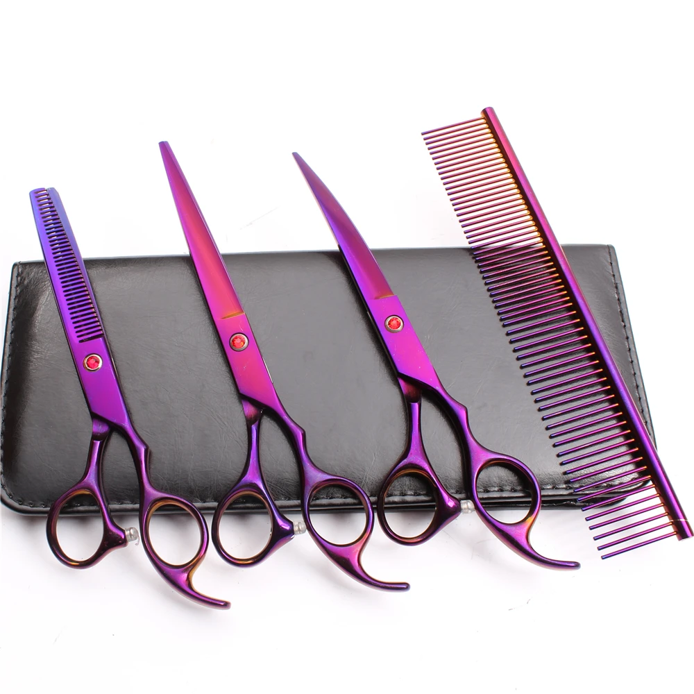 Down-4Pcs 7 &quot19 5 см гравировальный логотип ножницы для стрижки собак филировочные