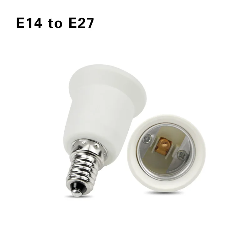 E14 TO E27 1 шт., E27, E14, GU10, G9, E12, B22, цоколь, держатель для лампы для обоюдного преобразования, адаптер для конвертера, патроны, светодиодный светильник для кукурузной лампы - Цвет: E14 TO E27