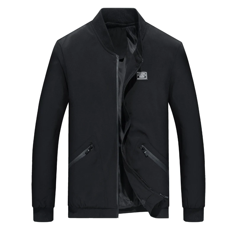 

Varsity Coat Summer Overcoat Male Thin Windbreaker Big Size Men Casual College Jacket M-8Xl New Spring Autumn Blue Black