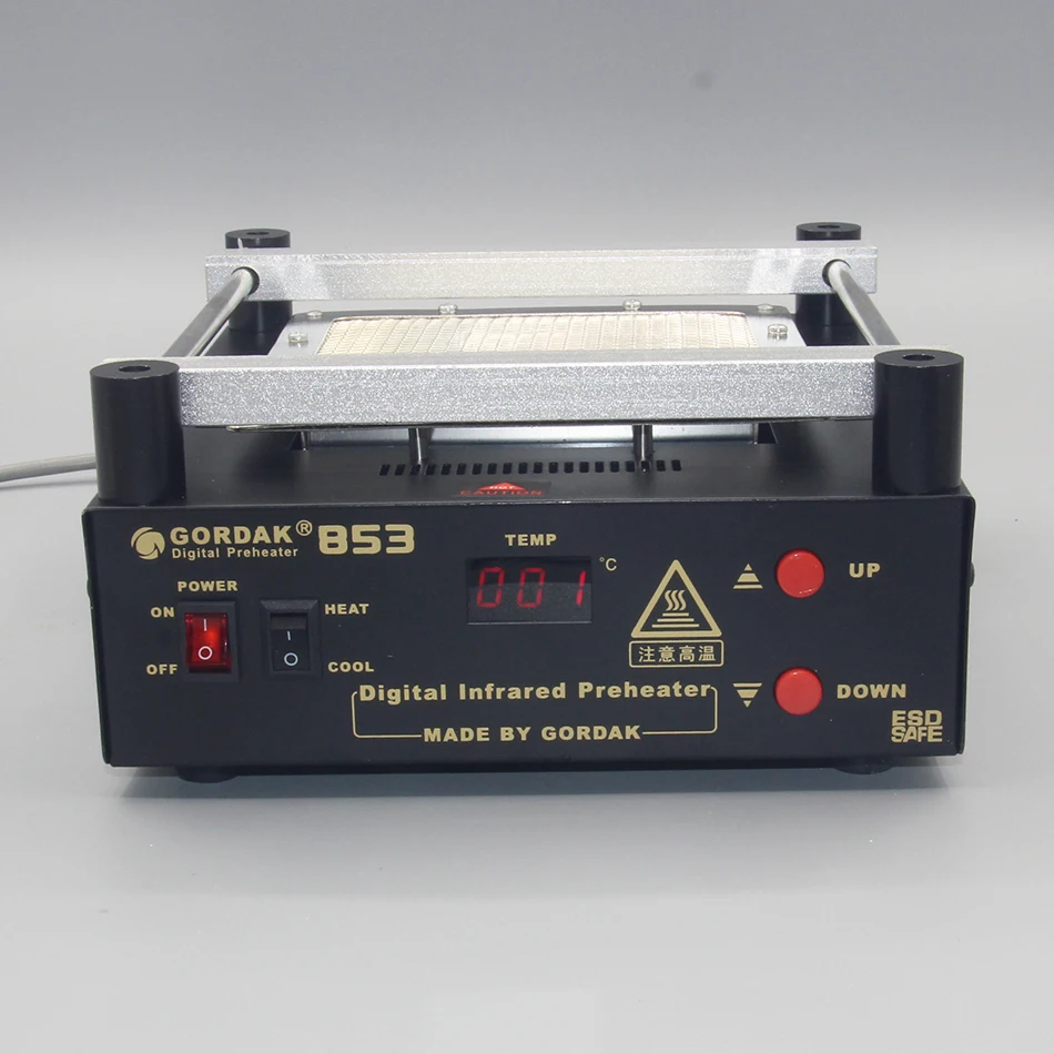GORDAK 853 Высокая мощность ESD BGA паяльная станция PCB предварительного нагрева и распайки ИК станция предварительного нагрева