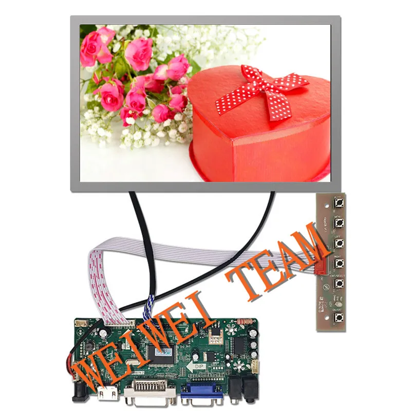 High Brightness 12.1 Inch 1280*800 Lcd Display For Industrial Equipment  DVI VGA Driver Board AA121TD02 100K Hours Life Time