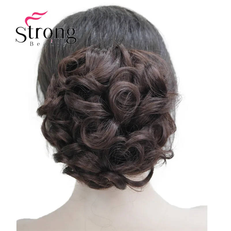 StrongBeauty, короткий конский хвост, накладные волосы, синтетические волосы, волнистые, на заколках, накладные волосы, цвет на выбор