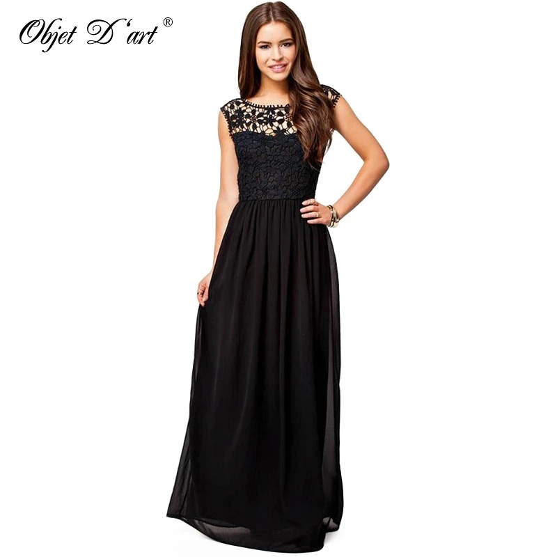 Летнее платье с низким вырезом на спине кружева для женщины. Круглый воротник и