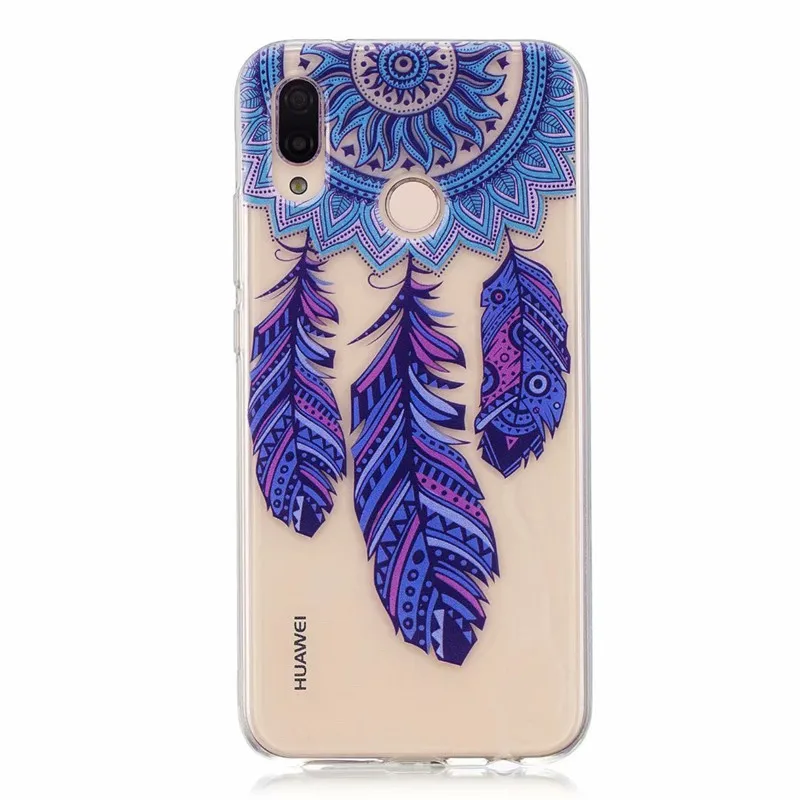 Чехол P20Lite для huawei P20 Lite, чехол s с милым мультяшным принтом, Прозрачный Мягкий ТПУ силиконовый чехол для huawei P 20 lite, Fundas