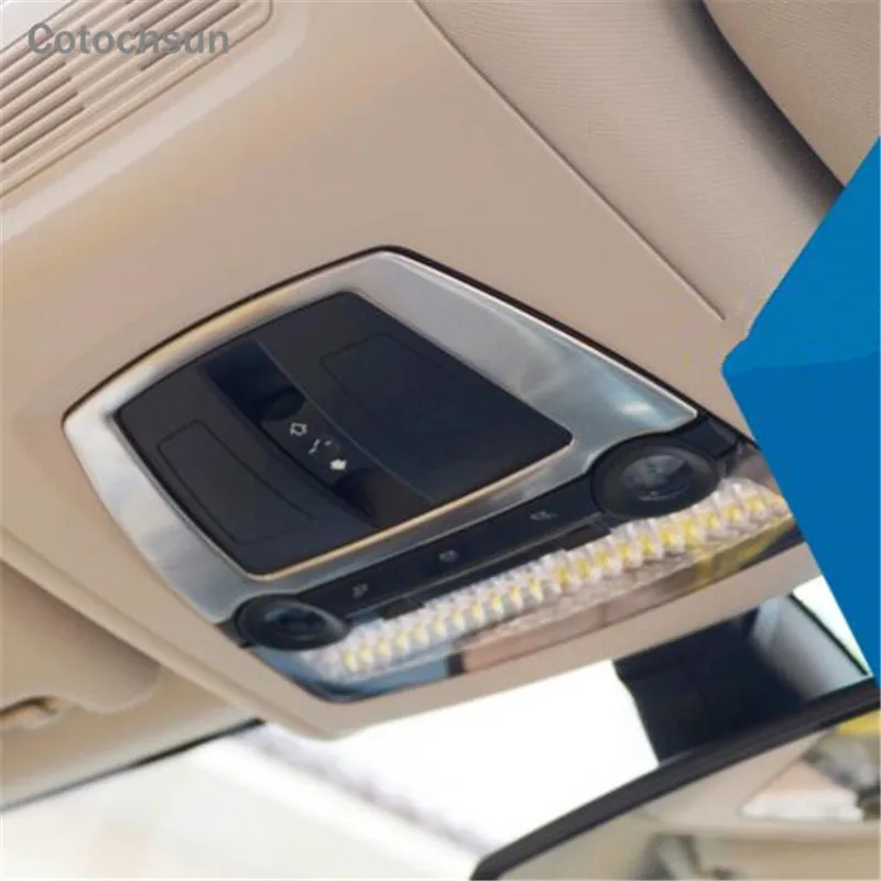 

Cotochsun car styling Metal Alloy Roof Dome lights Frame Trim Cover Sticker For BMW New 5 Series F10 F18 520 525 528 Car Styling