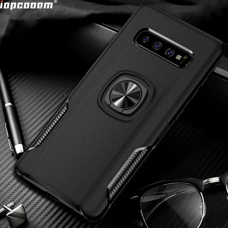 Для samsung Galaxy S10 + чехол кольцо магнетизм противоударный для автомобилей