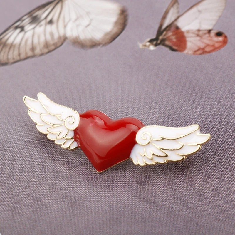 Dongsheng jewelry Cardcaptor Sakura с крыльями ангела эмали штырь сладкий Стиль брошь на шпильке