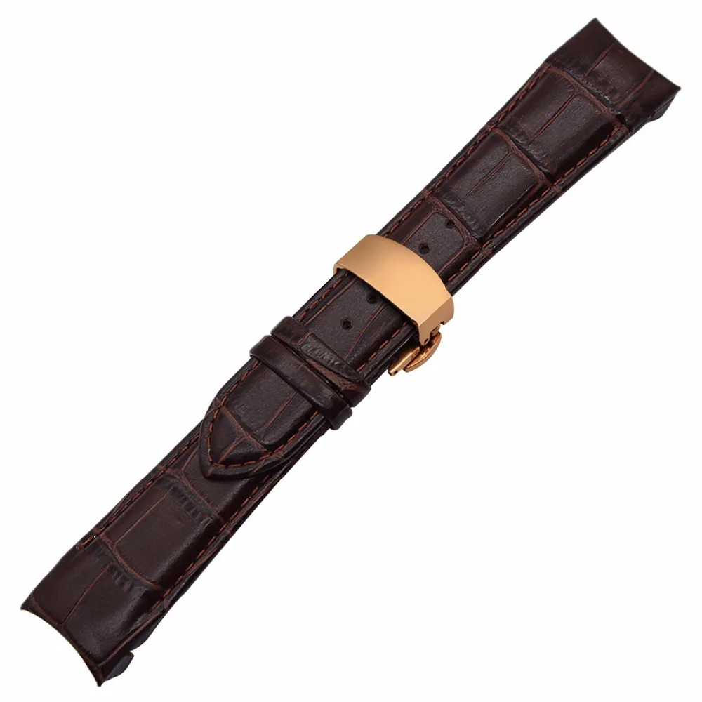 Итальянский ремешок из натуральной кожи для наручных часов Tissot Couturier T035 стальной