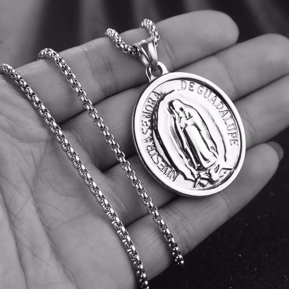 Кулоны Guadalupe классические ожерелья высокого качества из нержавеющей стали 316l