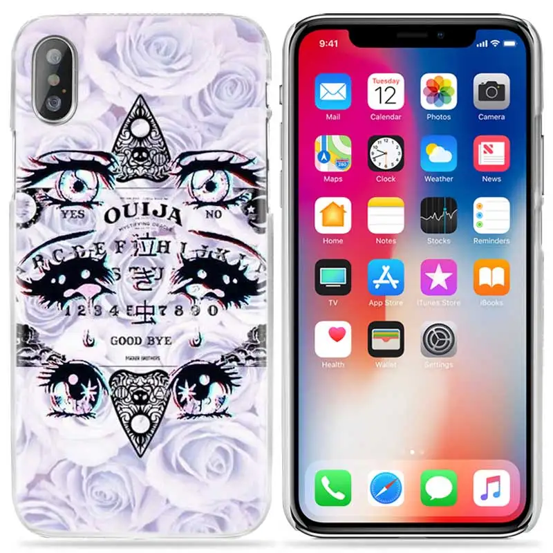 Чехол для iPhone XS Max XR X 10 7S 8 6 6S Plus 5S SE 5 4S 4 5C 11 Прозрачный жесткий пластиковый чехол для телефона