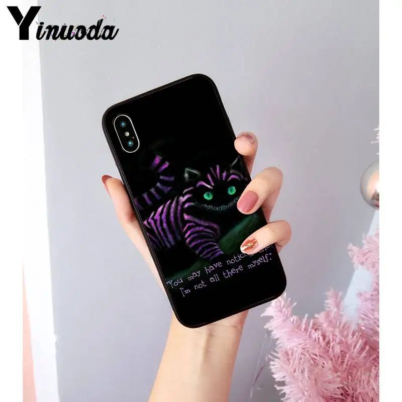 A10 Yinuoda Алиса в стране чудес Чеширский кот чехол для телефона чехол для iPhone 8 7 6 6S Plus X XS MAX 5 5S SE XR Coque 11 11pro 11promax - Цвет: A10