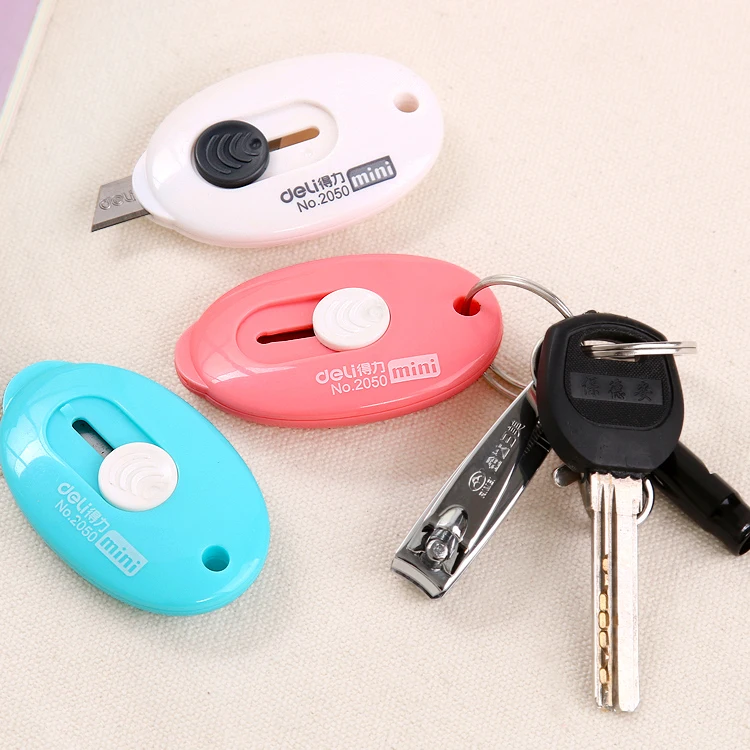 1 шт. Универсальный мини нож с милой твердой Цвет автоматического возврата