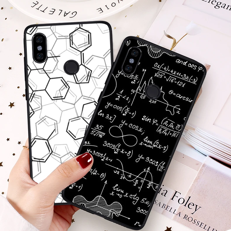 YIMAOC chemistry scribbles on white Soft Case for Redmi Note 4 4A 4X 5 Plus 5A Prime 6 Pro 6A 7 S2 Go |