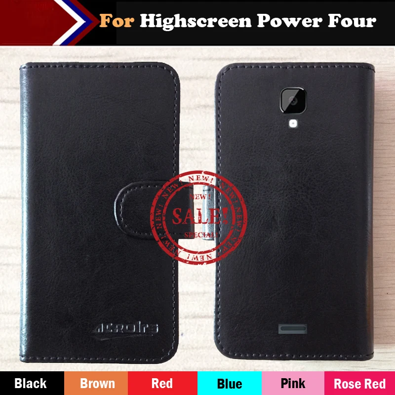 Лидер продаж! Чехол для Highscreen Power Four заводская цена 6 цветов кожаный эксклюзивный