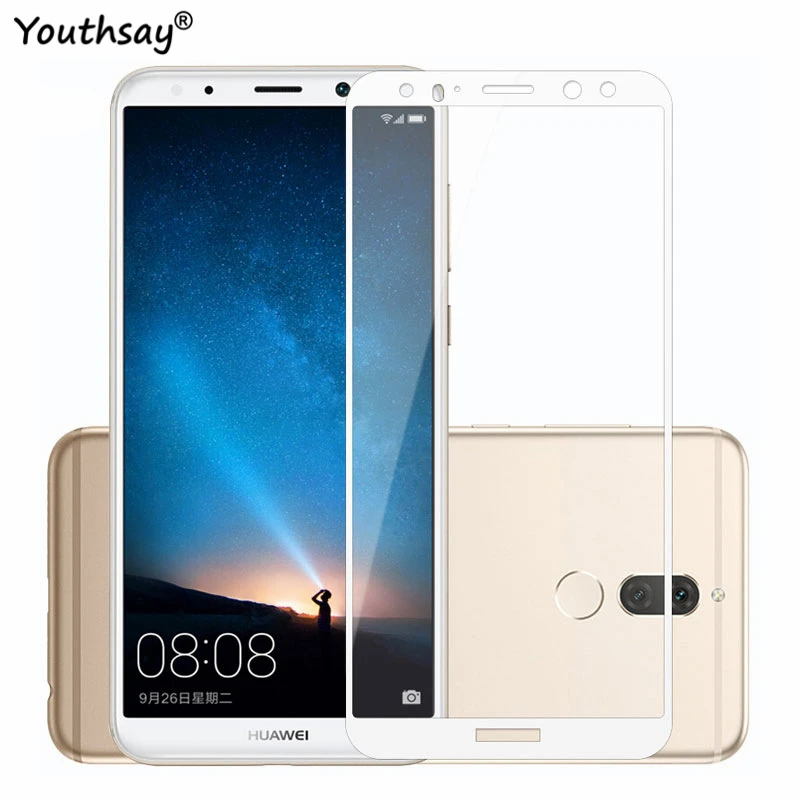 Полное покрытие Экран протектор huawei Коврики 10 Lite закаленное стекло для Nova 2i Honor 9i