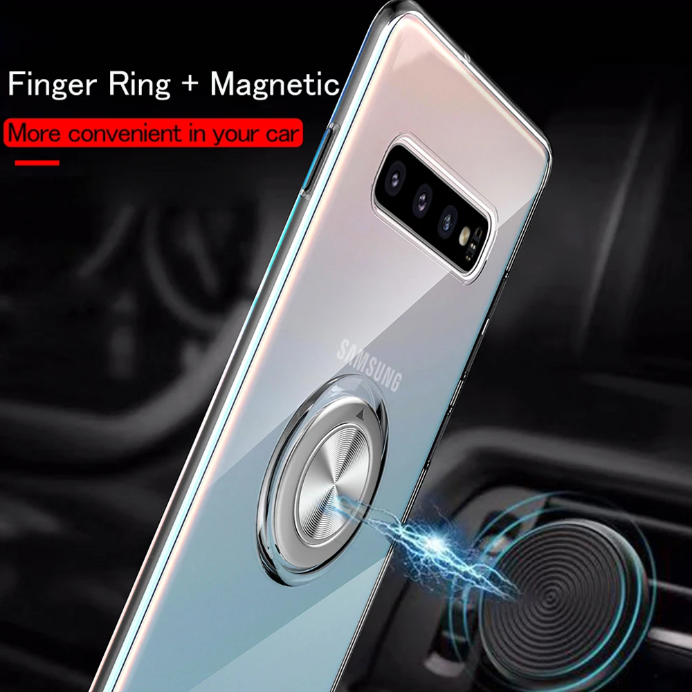 Прозрачный Магнитный чехол для телефона Samsung Galaxy S10 5G S9 S8 Plus S10E Note 9 8 A9 2018 M20 M30