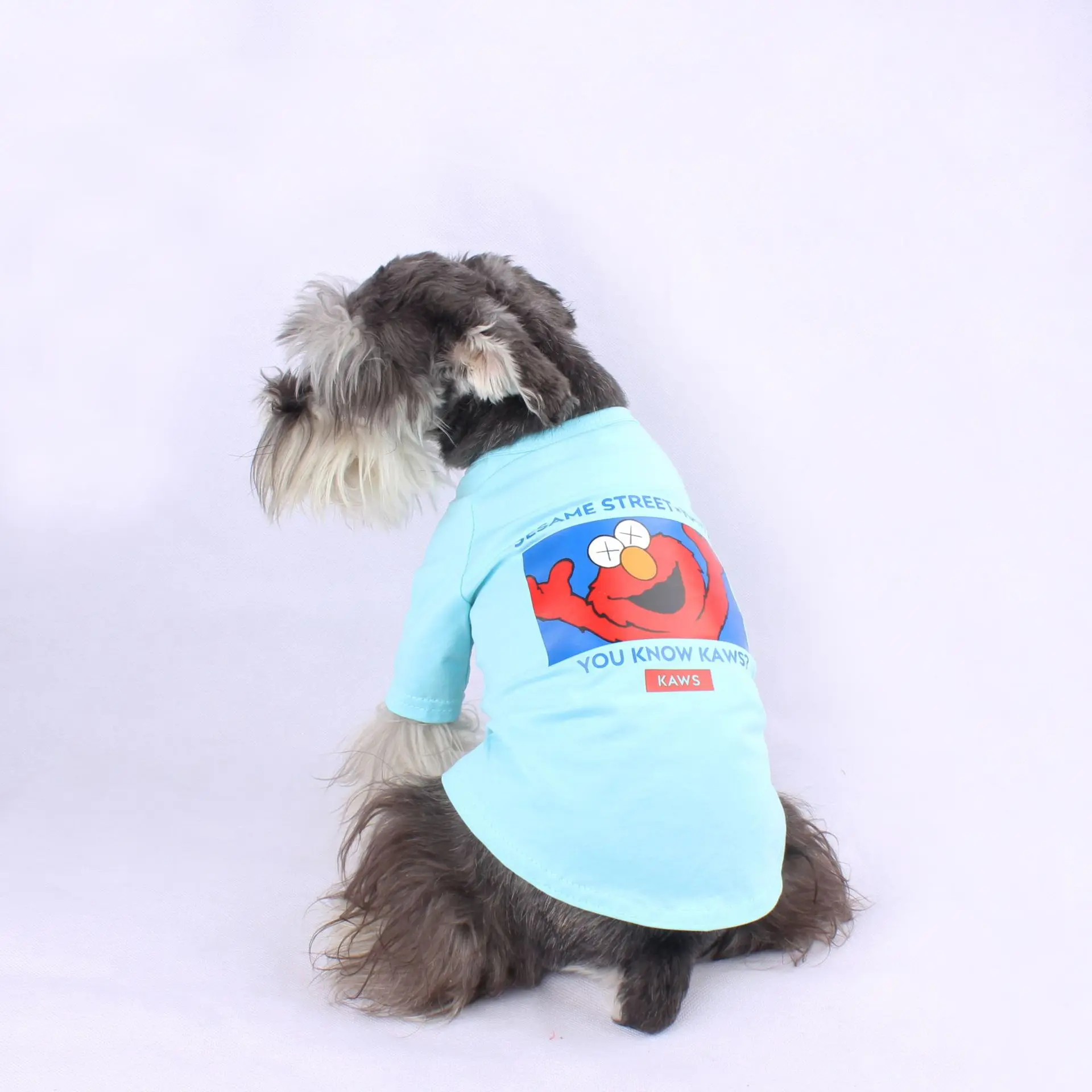 

Хлопковая летняя крутая футболка для щенка чихуахуа Одежда для маленьких собак Одежда для французского бульдога мопса мультяшный костюм с ...