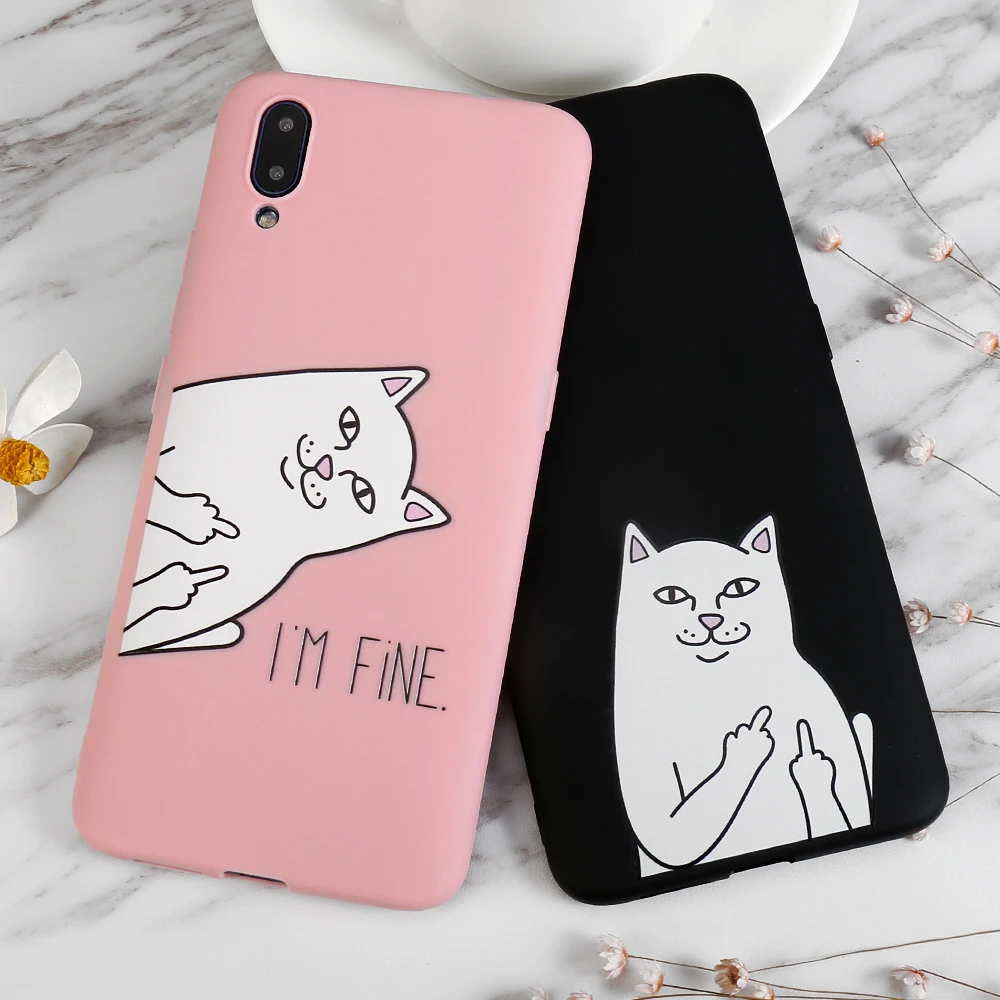 Милый мягкий чехол из ТПУ для OPPO A3S A5 R17 R15 Pro A83 A59 A37 A39 F9 F7 F5 |