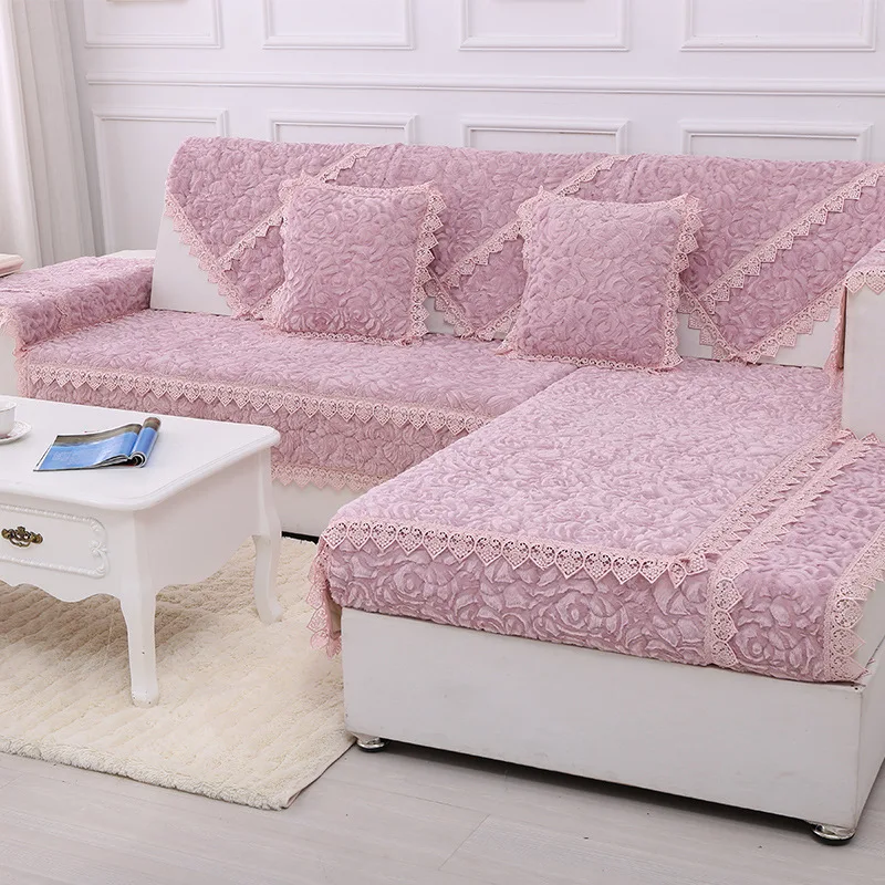 1 шт. розовый чехол для дивана с принтом в полоску мягкий современный