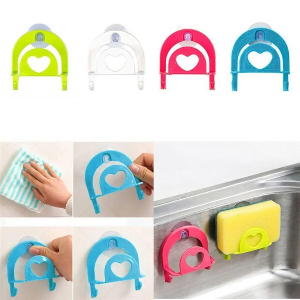 Держатель для губки на присоске чашка удобная домашняя ванная комната туалет