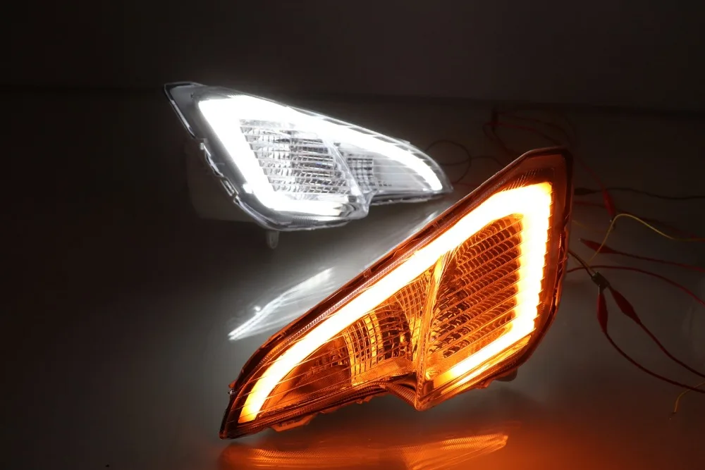 2019 самого нового вагонного конкретные туман светильник для ford ecosport DRL Вождения