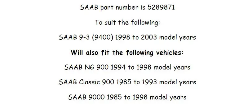 Forten Kingdom 1 шт. подходит для SAAB 93 9-3 900 9000 пользовательский Белый 50 мм Автомобильная Передняя решетка гриль эмблема на капот значок 5289871