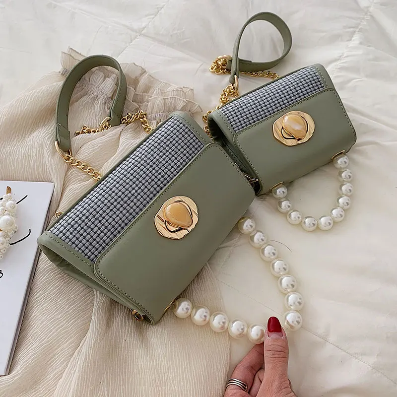 Элегантная женская сумка-тоут с жемчугом 2019 модная новая качественная