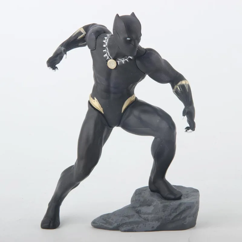 Marvel Мстители Черная пантера фигурки ART модель игрушки 18 см - Цвет: no box
