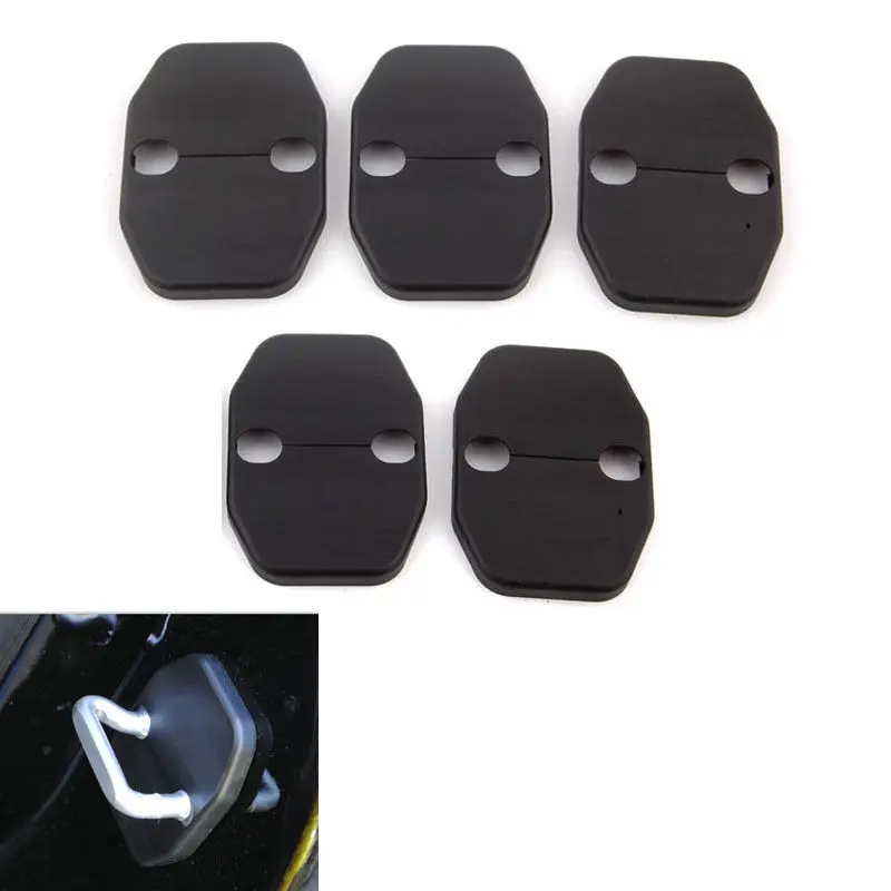 

5x ABS Door Lock Safety Protective Trim Cover Striker Kit for Jeep Wrangler 2008 2009 2010 2011 2012 2013 2014 2015 Accessories