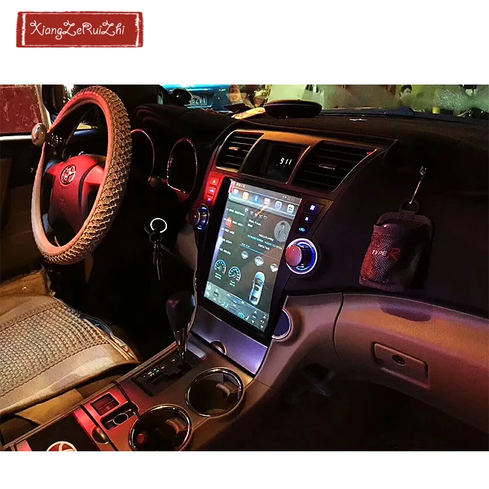 121 дюймовый android автомобиля Авторадио gps навигационная система для TOYOTA Highlander с