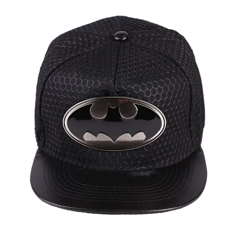 Дизайн Бэтмен Snapback бейсболки женские мужские скейтборд кепки s Casquettes gorras Планас; Хип-хоп Vogue кепки с плоским козырьком регулируемый - Цвет: black