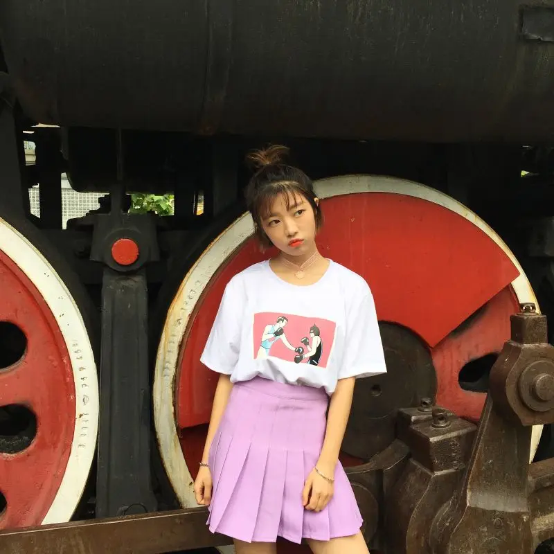 Бэтмен Супермен Мультфильм Печатных Футболка С Коротким Рукавом Хлопок Футболки