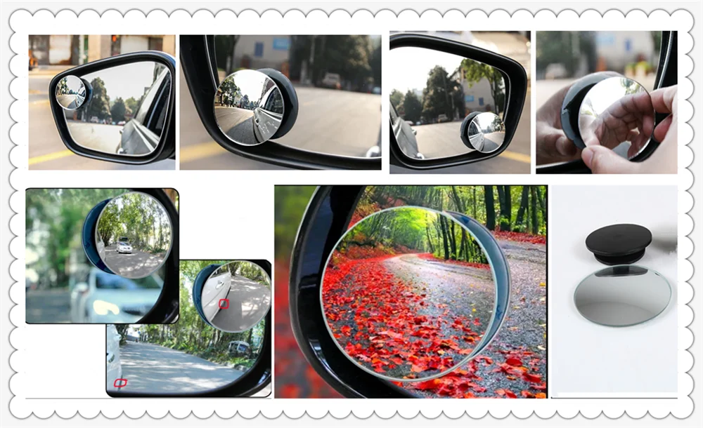 Car borderless small round blind spot mirror For BMW all series 1 2 3 4 5 6 7 X E F-series E46 E90 X1 X3 X4 X5 X6 F07 F09 | Автомобили и