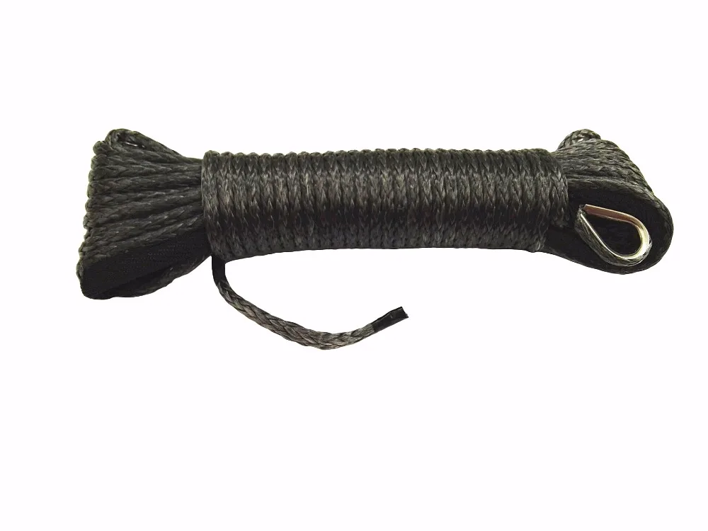 

Black 3/16"*50ft Winch Rope,4500lb winch synthetic rope,ATV Winch Cable,Off Road Rope