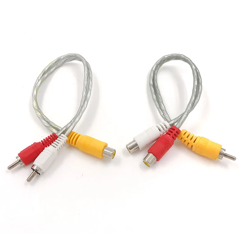 Новый сплиттер Переходник RCA Phono 1 штекер 2 гнездовой разъем автомобильный аудио