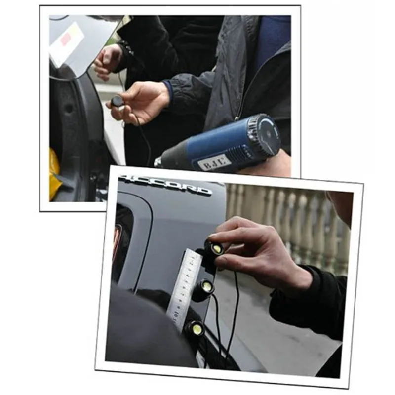 2 шт. стайлинга автомобилей светодиодный DRL фары “орлиные глаза” для дневного