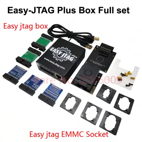 Новая версия 2022 года, полный комплект, стандартная коробка Easy-Jtag plus + стандартная розетка EMMC